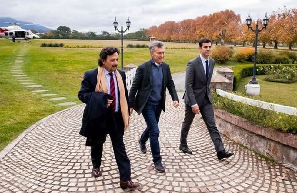 El presidente Macri, junto al gobernador Urtubey y al intendente Sáenz. (Presidencia de la Nación).