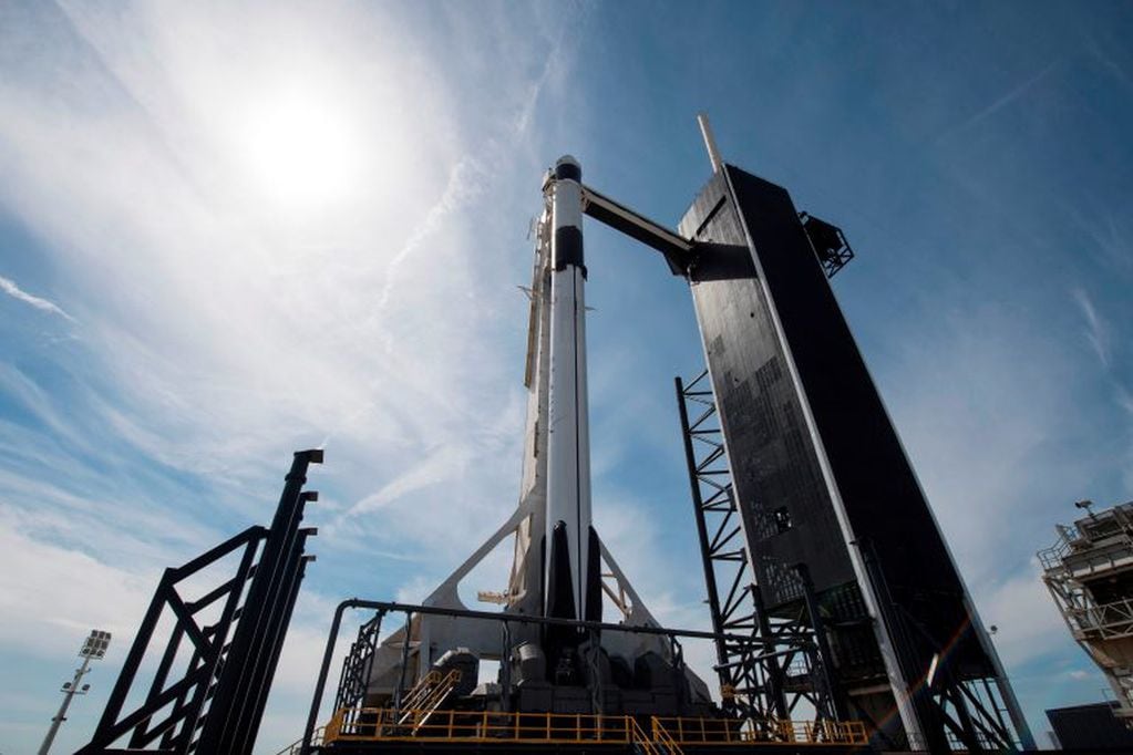 Nave Espacial SpaceX Falcon 9. (Foto: AFP)
