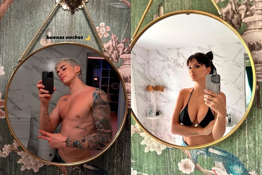 El joven cantante compartió una foto desde el baño de la China Suárez. (Instagram)