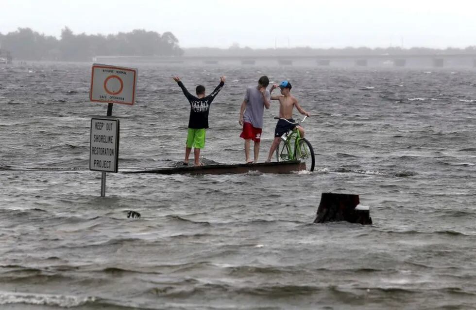 Nate generó inundaciones y cortes de energía en Estados Unidos. Foto: AP.