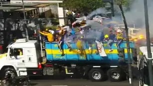 Caba. Los hinchas de Boca que atacaron la sede del MPF. (La Nación)