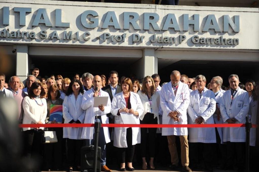 Empleados del hospital Garrahan. (Federico López Claro)