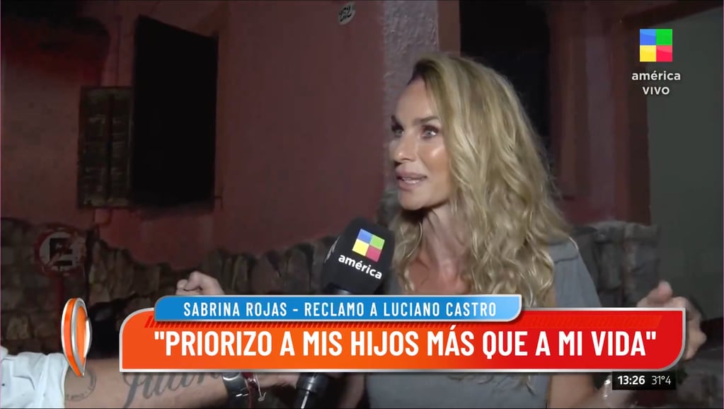 Sabrina Rojas habló de su roce con Luciano Castro en "Intrusos". (Foto: Captura de pantalla)