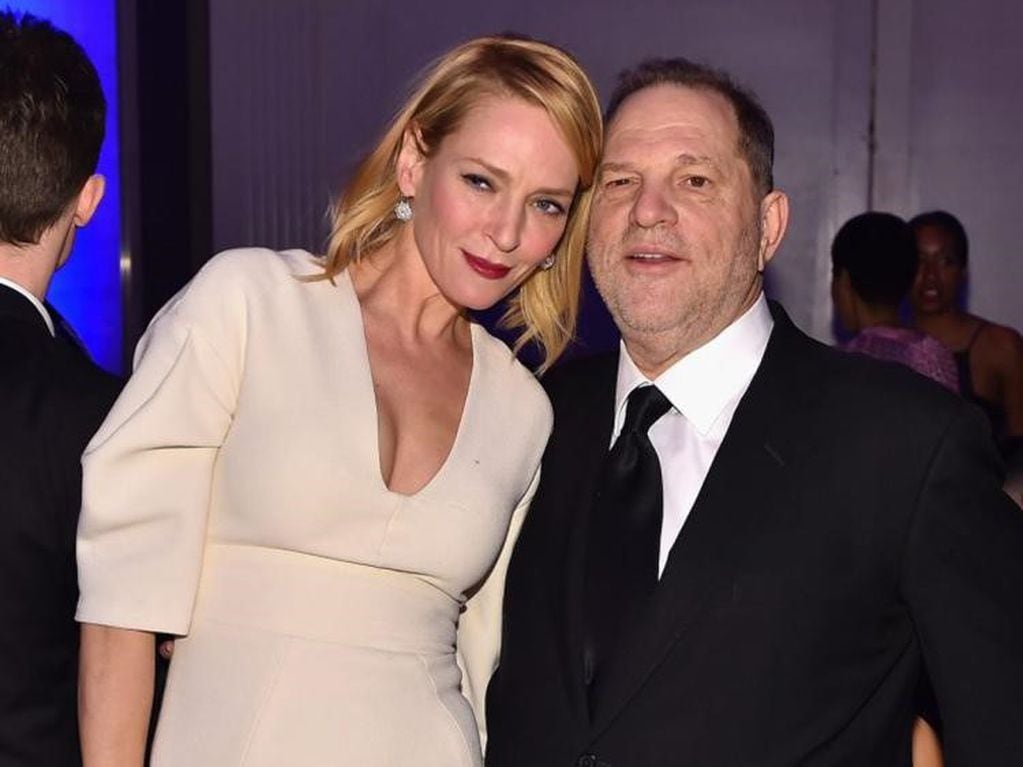 Uma Thurman y Harvey Weinstein