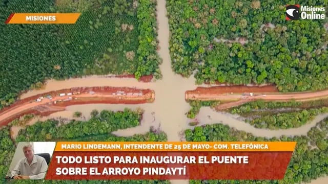 Ya se encuentra listo el puente táctico sobre el arroyo Pindaytí