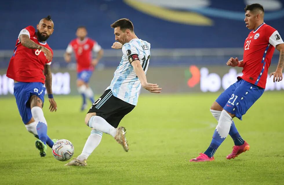 Argentina vs. Chile se enfrentaron en la Copa América.