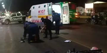 Posadas: un hombre se encuentra grave luego de ser atropellado por una moto