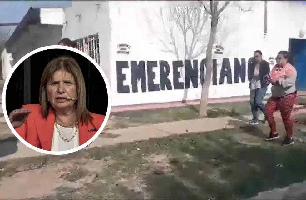 Tenso momento: Patricia Bullrich visitó el barrio Emerenciano en Chaco y no la dejaron pasar.
