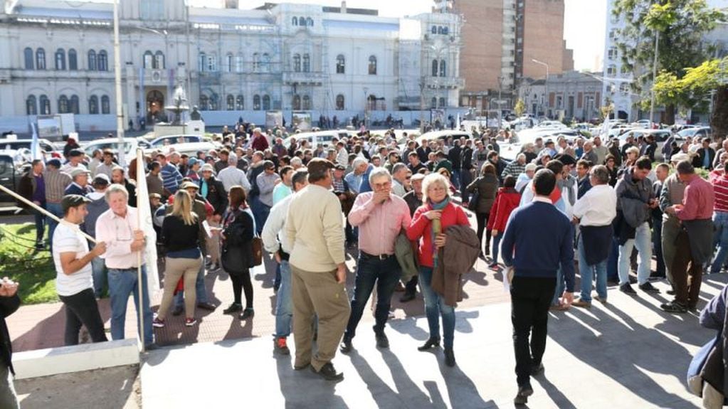 Productores vuelven a movilizarse en Paraná. Fotografía: Archivo.