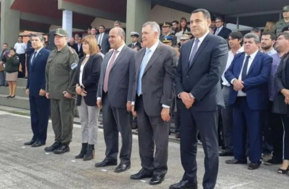 La ministra de Seguridad, Patricia Bullrich estuvo al frente de la inauguración del centro de reentrenamiento del nuevo Escuadrón de Gendarmería.