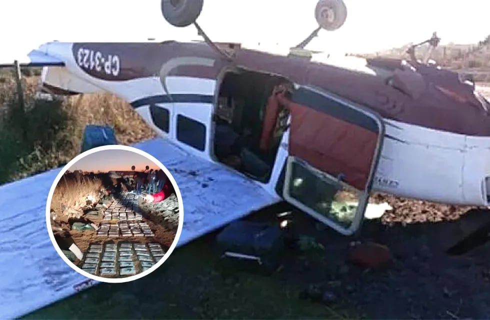 Cayó un avión en Chaco que trasladaba más de 300 kilos de cocaína.