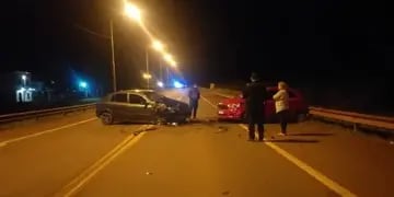 Tres heridos de consideración tras un choque frontal sobre la Ruta 14 en Guaraní