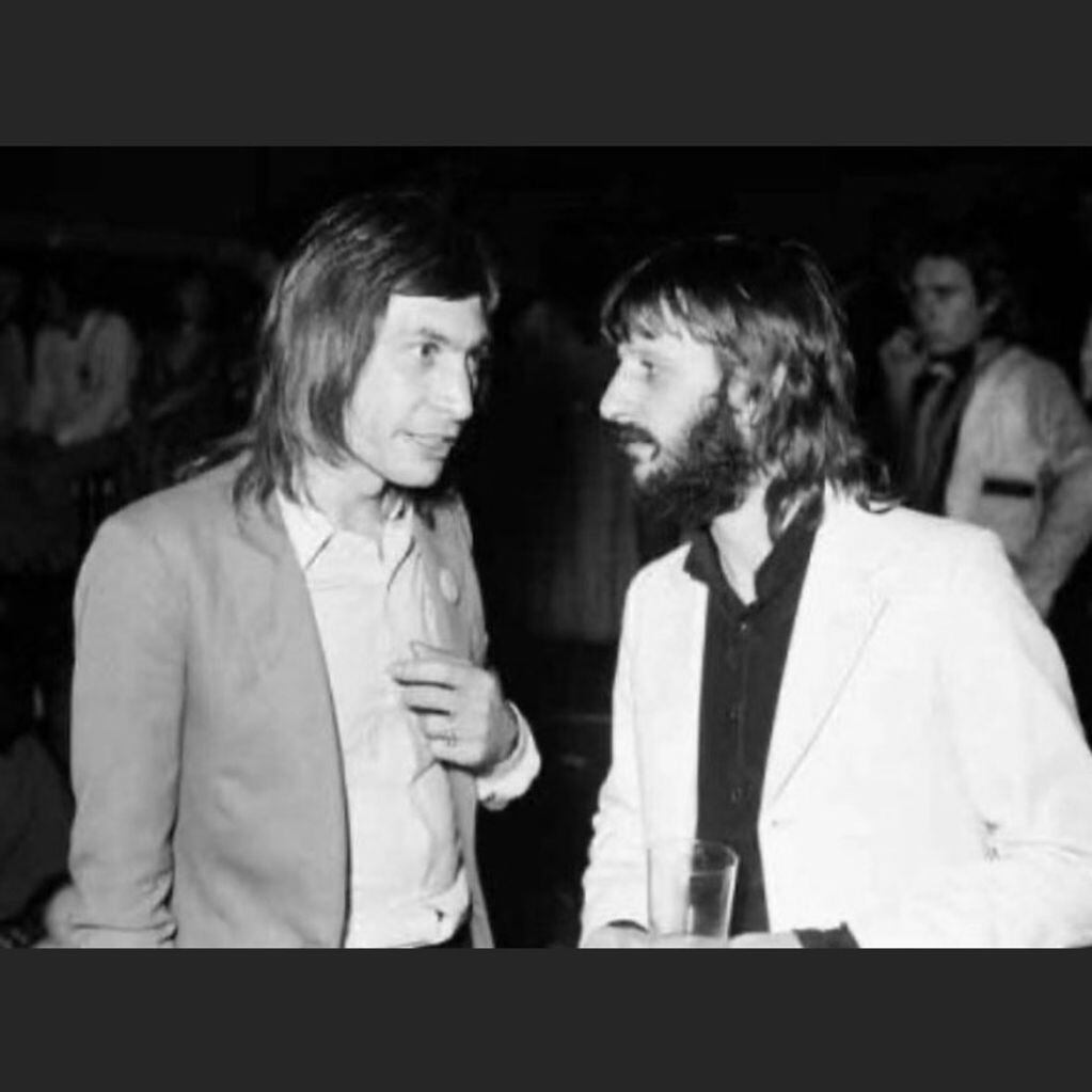 Ringo Starr junto a Charlie Watts