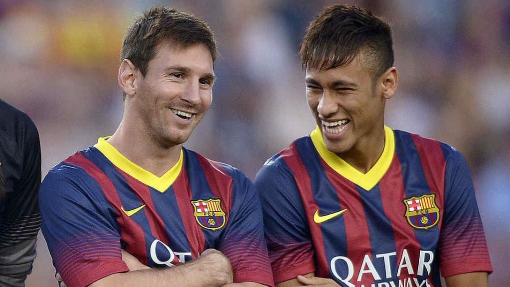 Messi y Neymar, juntos en el Barcelona años atrás.