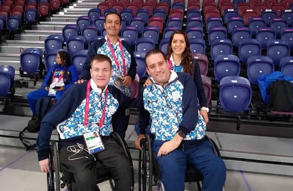 Fernando Eberhardt en los Juegos Parapanamericanos en Lima.