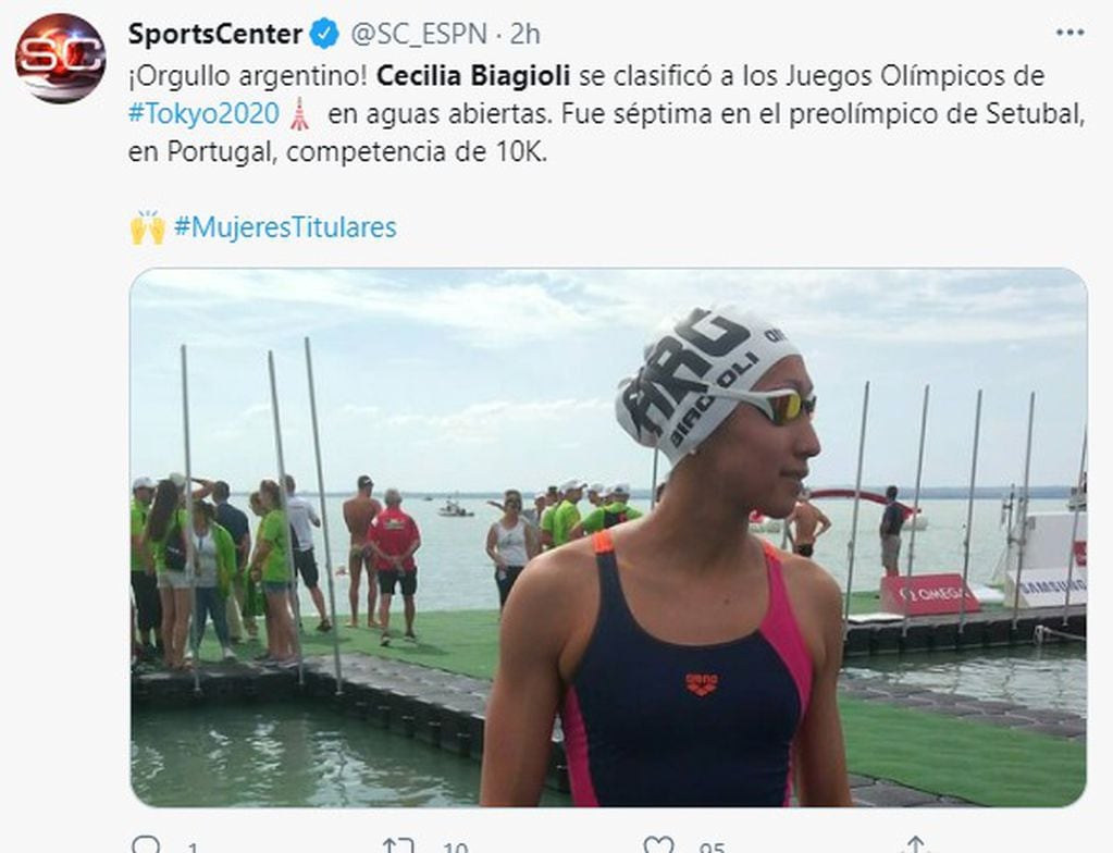 La cordobesa consiguió en Portugal su quinta clasificación a Juegos Olímpicos.