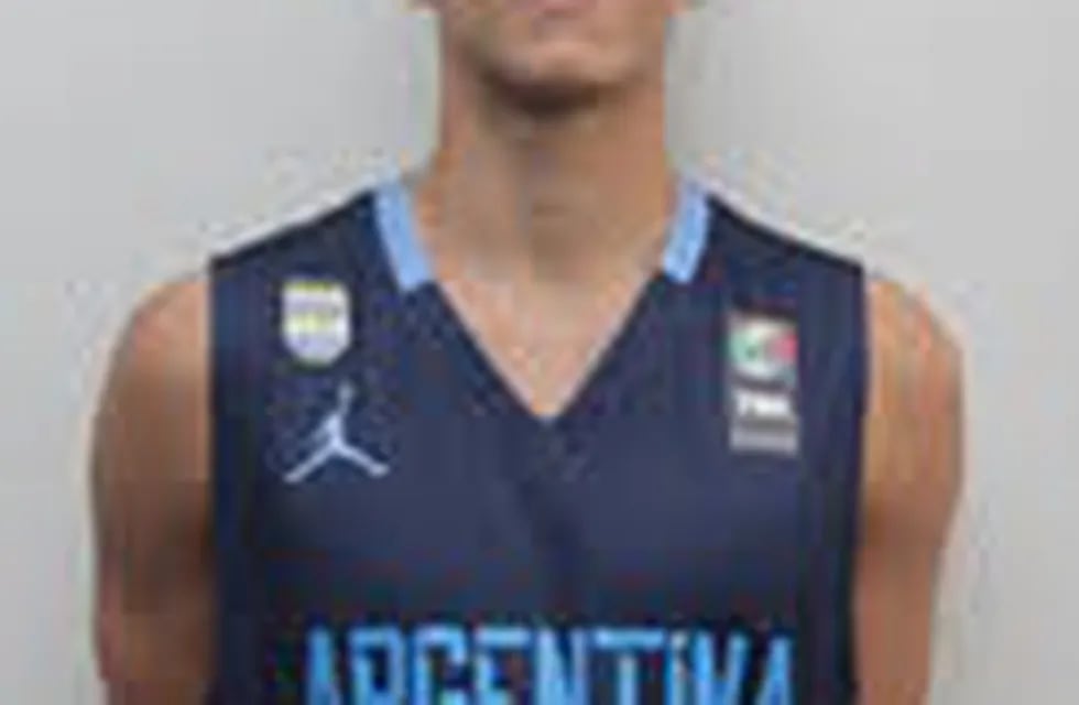 Juan Ignacio Marcos basquetbolista de la U19 Selección Argentina formado en Eldorado, Misiones. (Federación)