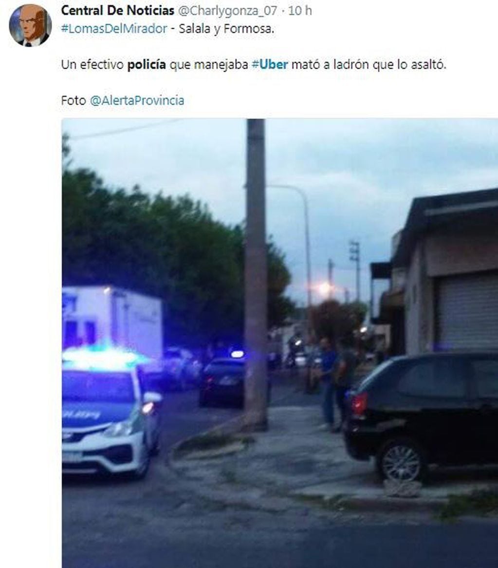 Un policía de la Federal que también trabaja como chofer de Uber mató a un ladrón que simuló ser su pasajero en Lomas del Mirador.