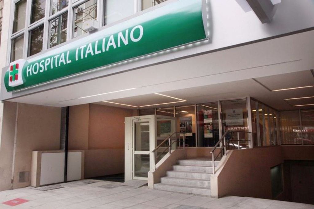 Hospital Italiano, donde está internada Malena Herbel.