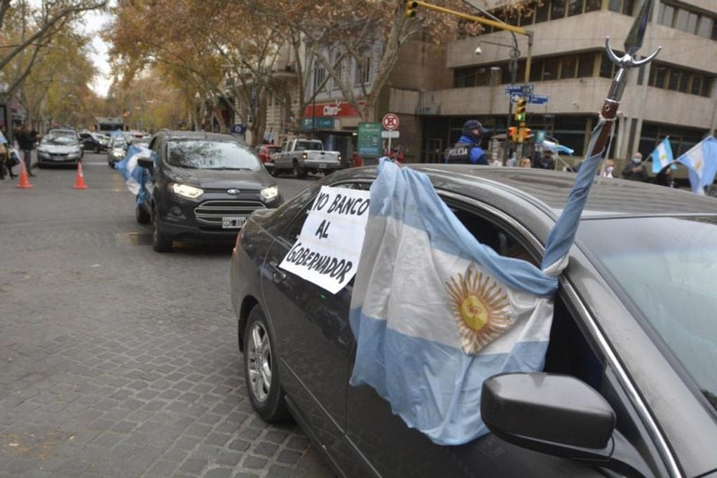 Movilización en contra de la expropiación de Vicentín en Mendoza - Gentileza Nicolás Ríos / Los Andes