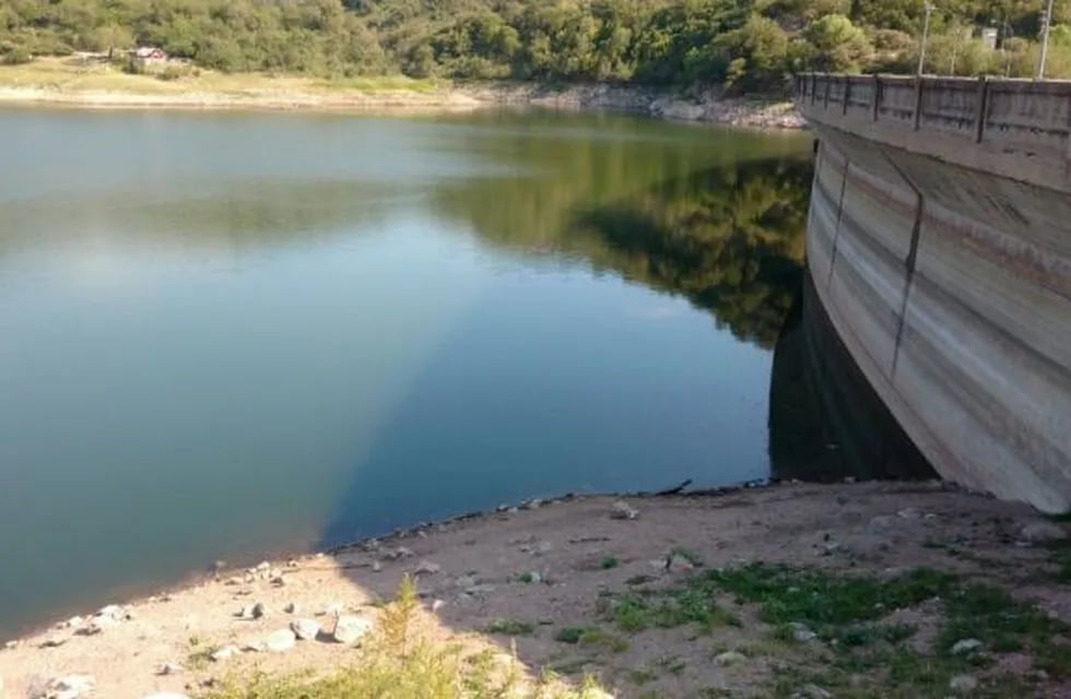 El Dique La Quebrada es el más afectado por la sequía y la falta de lluvias.