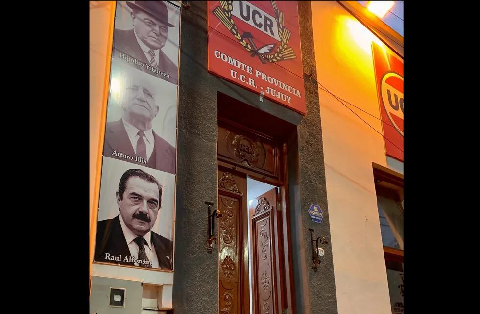 Sede del Comité Provincia de la UCR Jujuy, en calle San Martín 172.