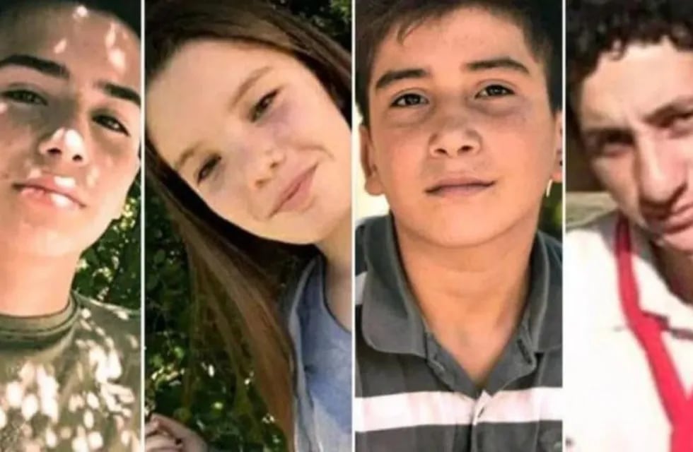 Los cuatro jóvenes fallecidos en San Miguel del Monte (Foto: web).