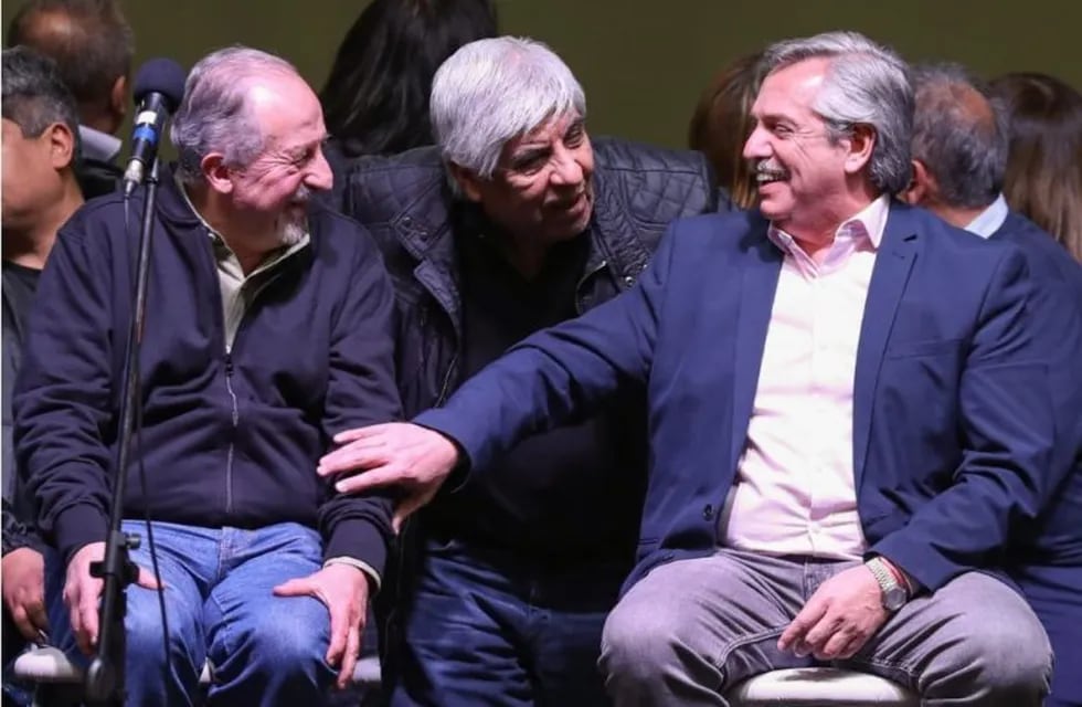 Yasky, Moyano y Fernández. (Prensa Frente de Todos)