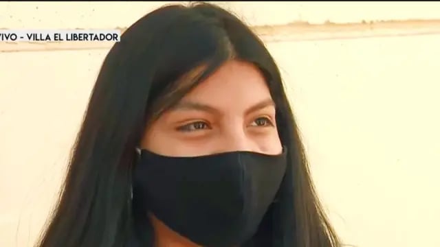 Agustina, la nena que recibió un balazo en la cara en un enfrentamiento de barras en Villa El Libertador.