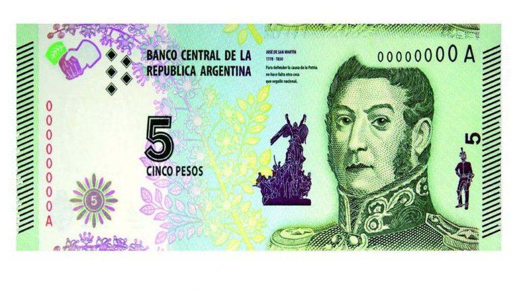 El billete que lleva la cara de San Martín fue reemplazado por una moneda con ese valor en agosto de 2018