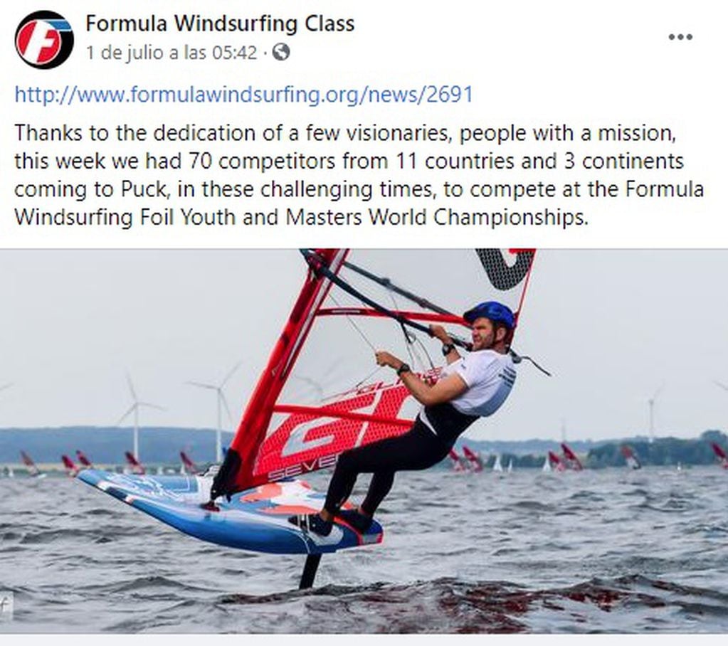Fórmula Windsurfing con Foil, Polonia.