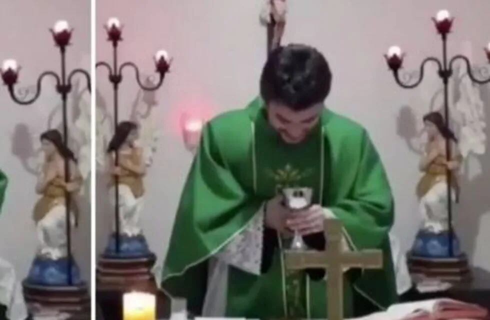 A un sacerdote le dio un ataque de risa en plena misa