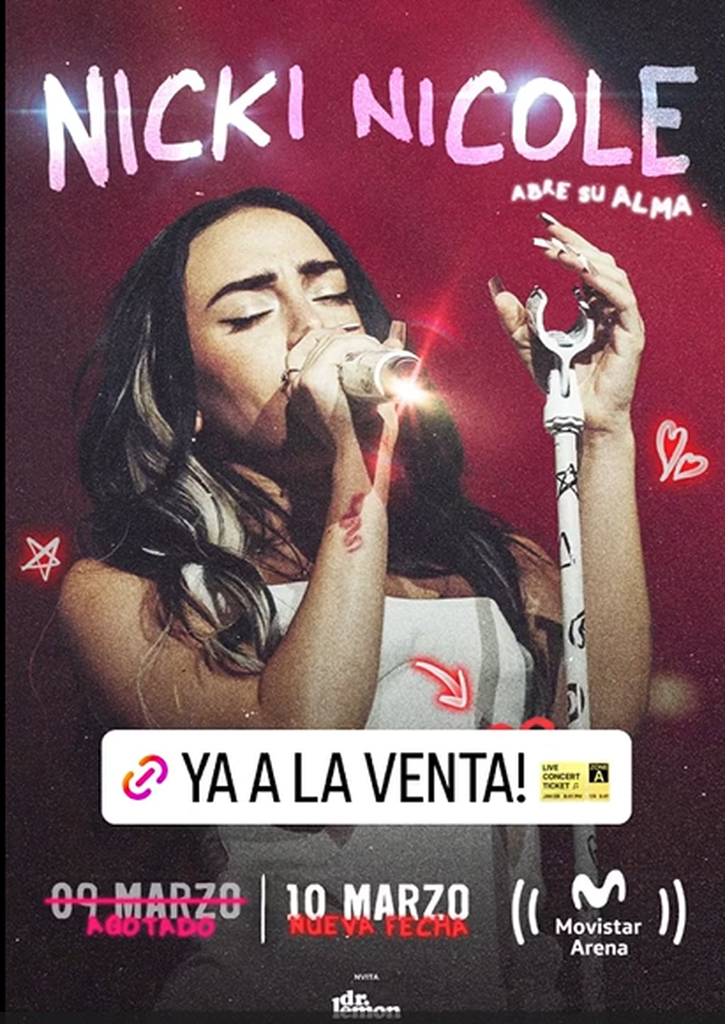 Nicki Nicole anunció su novena fecha en el Movistar Arena.