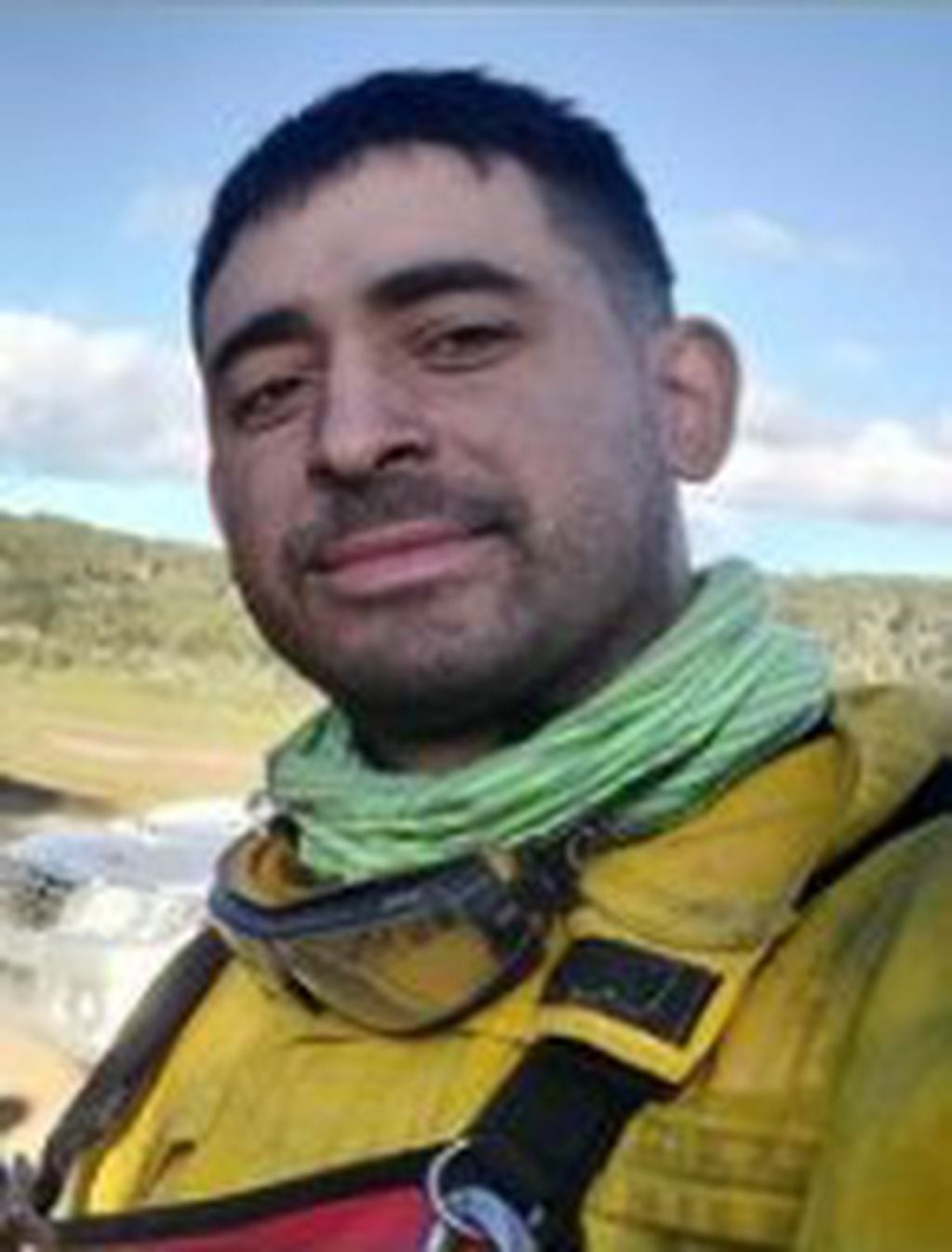 Tan Corales, el bombero voluntario de Tierra del Fuego.