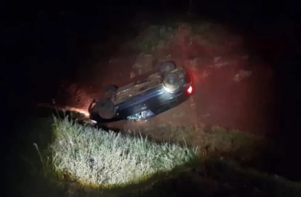 Accidente vial en Concepción de la Sierra dejó daños materiales.