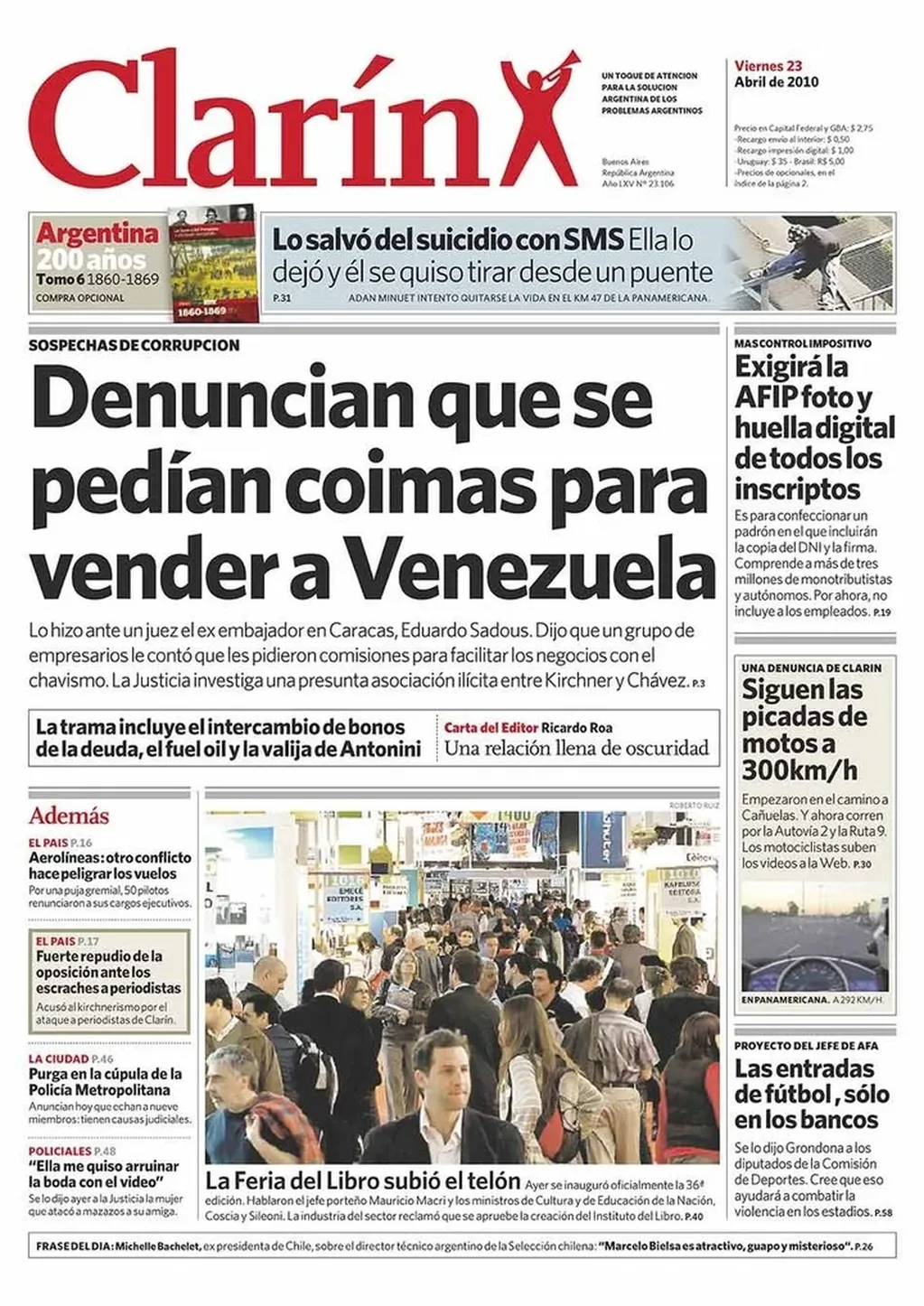 Eduardo Sadous denunció una "embajada paralela" entre Argentina y Venezuela.