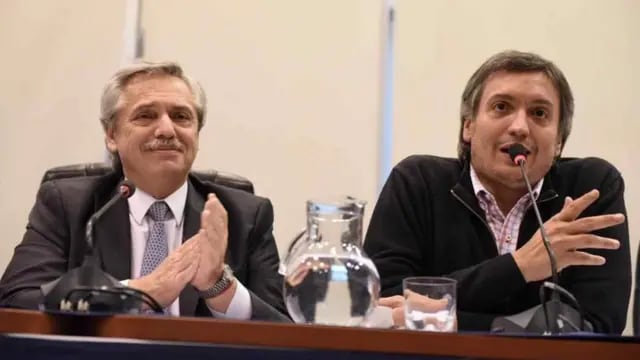 Alberto Fernández y Máximo Kirchner. Presidentes del PJ nacional y bonaerense, respectivamente. (Archivo)