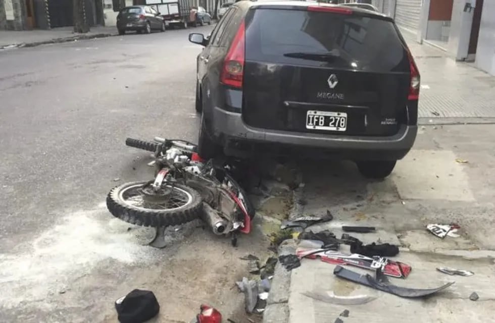 Mujer atropelló a motochorro en Balvanera