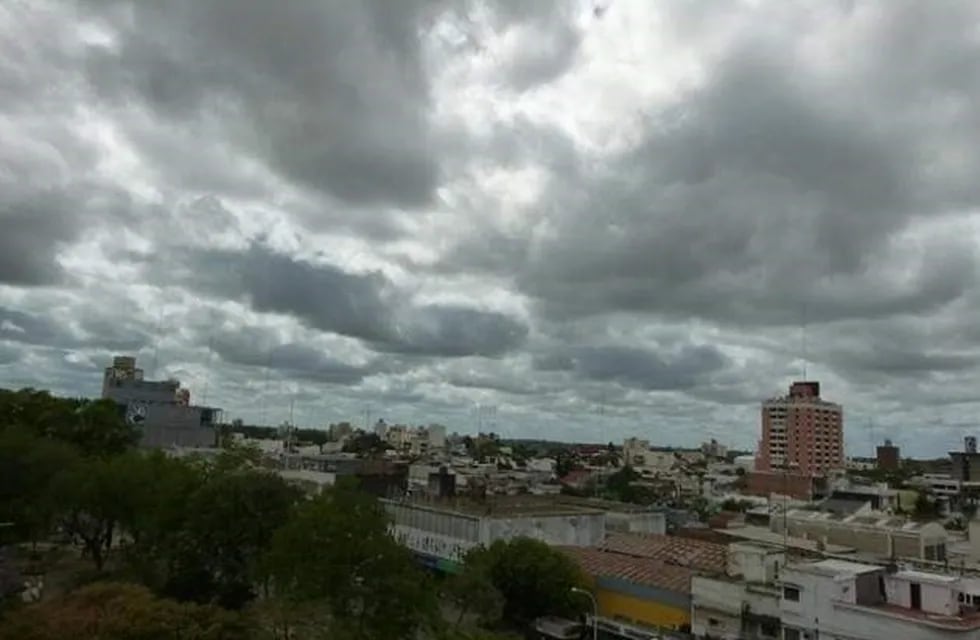 Día nublado en Resistencia, Chaco. (Web).