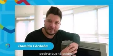 El spot por el Día del Cuarteto en el que participó Damián Córdoba. (Captura de video)
