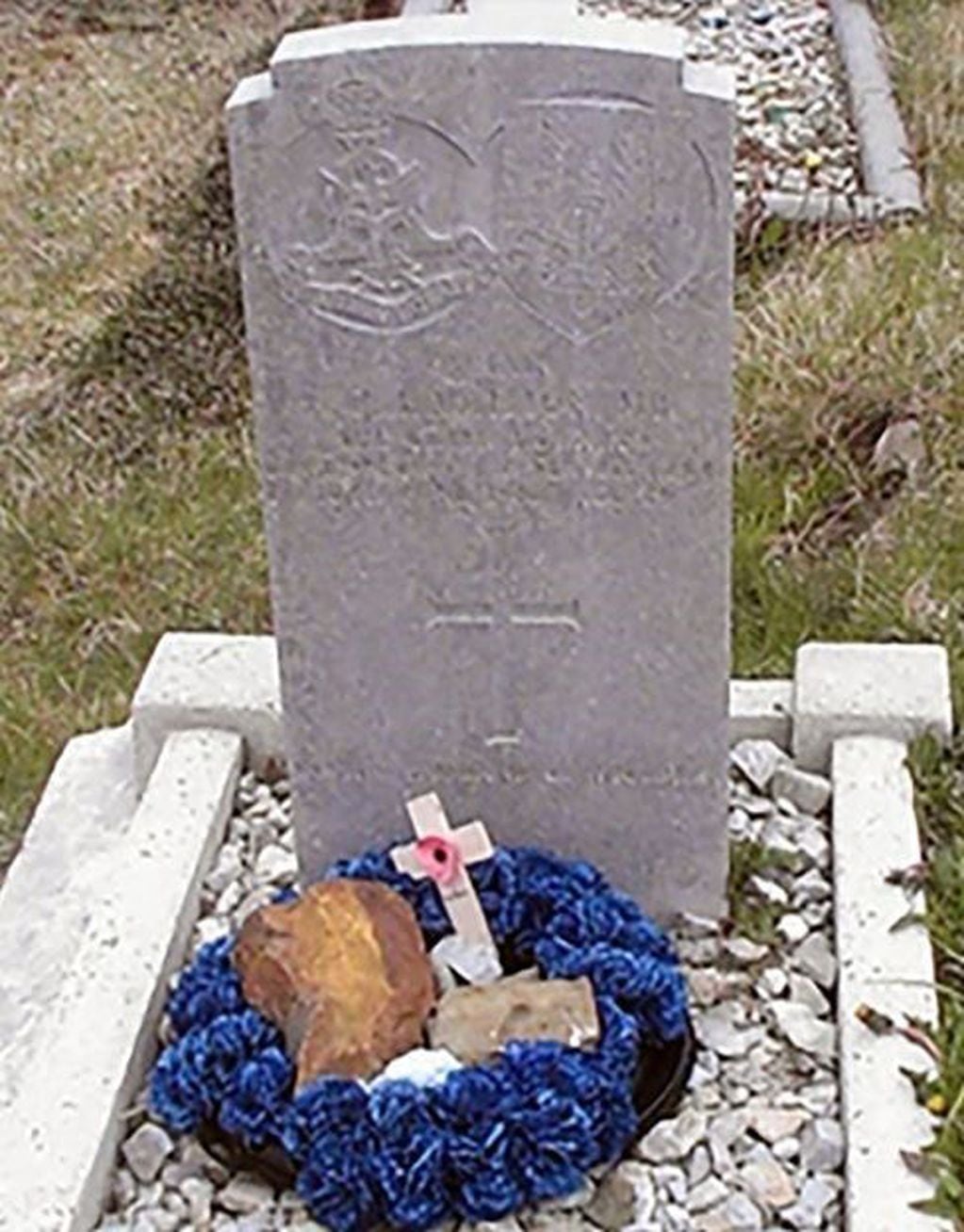 La tumba del capitán Hamilton en el cementerio de Howard