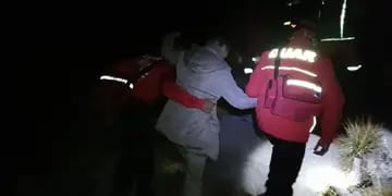 Rescate de una pareja en el Champaquí