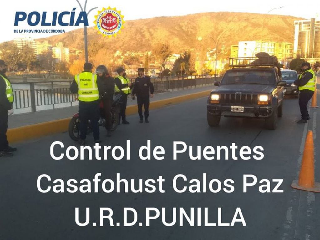 Pleno centro de Carlos Paz. (Foto: Unidad Regional Departamental Punilla).