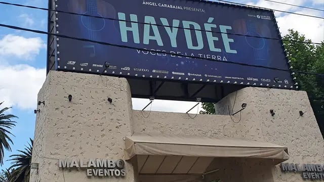 Haydée, voces de la tierra en Complejo Malambo de Carlos Paz.