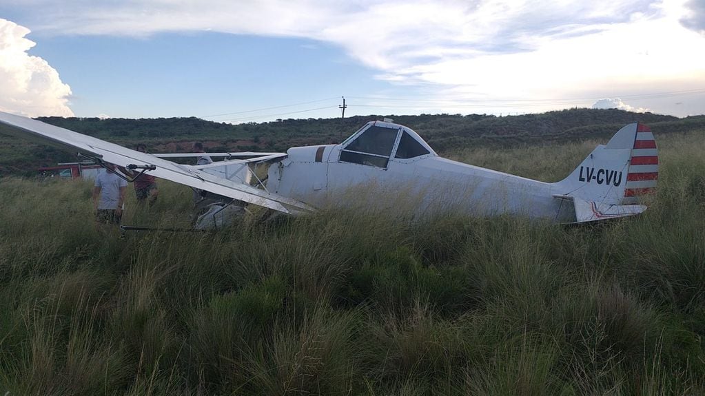 La avioneta se estrelló en la ciudad de Achiras.