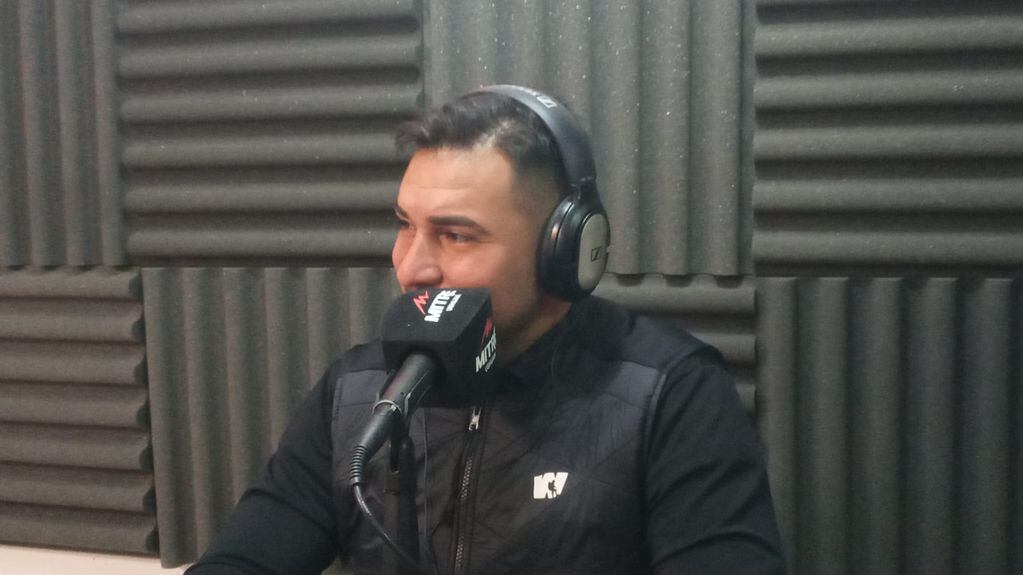 David Godoy, en Radio Mitre Ushuaia.