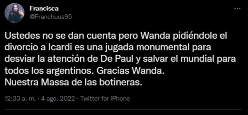 Las mejores reacciones de los usuarios en las redes sociales tras la separación de Wanda Nara y Mauro Icardi.