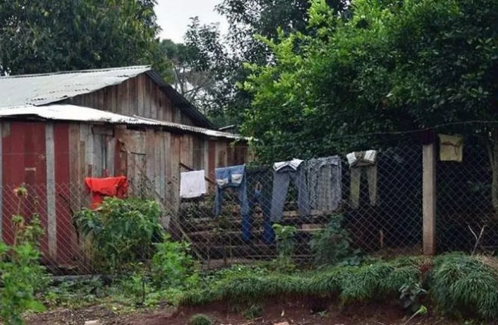 La vivienda donde encontraron el cuerpo sin vida de Raquel Dos Santos. (Foto: Misiones Online)