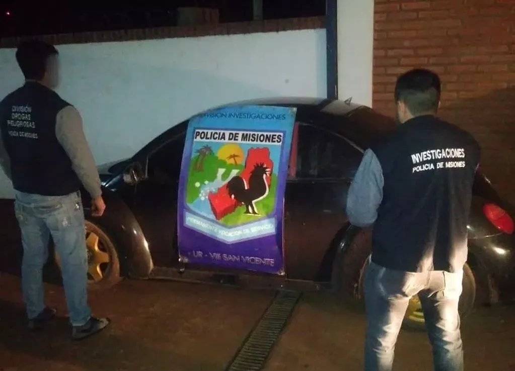 Secuestraron en San Vicente un auto robado en suelo bonaerense.
