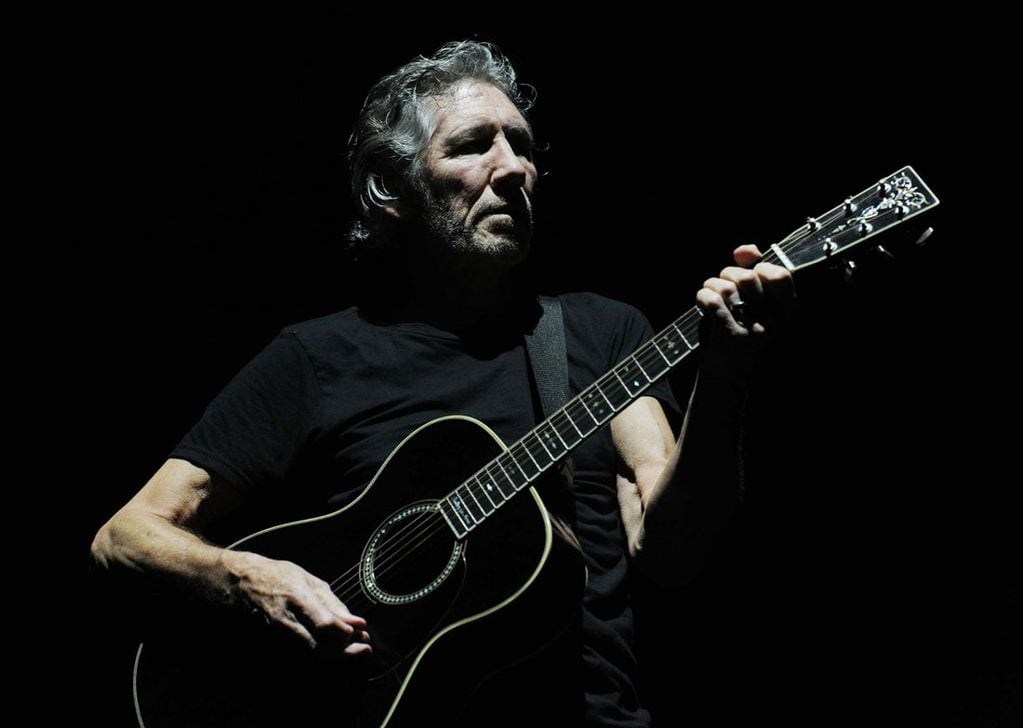 Roger Waters, en un momento de su serie de nueve shows en River, en marzo de 2012. (Télam)